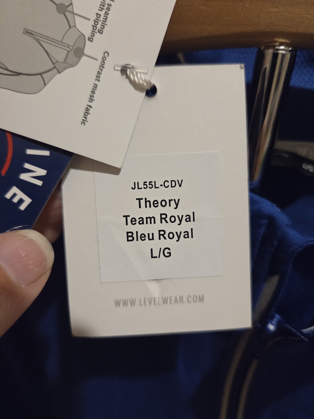 NWT Levelwear Toronto Blue Jays Theory Quarter Zip Pullover Men’s L - Picture 4 of 6